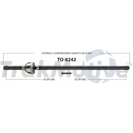 Surtrack Axle Cv Axle Shaft, To-8242 TO-8242